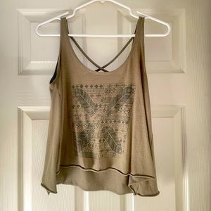 ‼️3 for $25 ‼️ Billabong Graphic Crisscross-back Tank